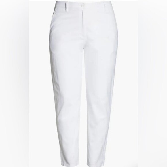 NWT EILEEN FISHER ORGANIC COTTON Blend Tapered Ankle High Waist Pants Size 12